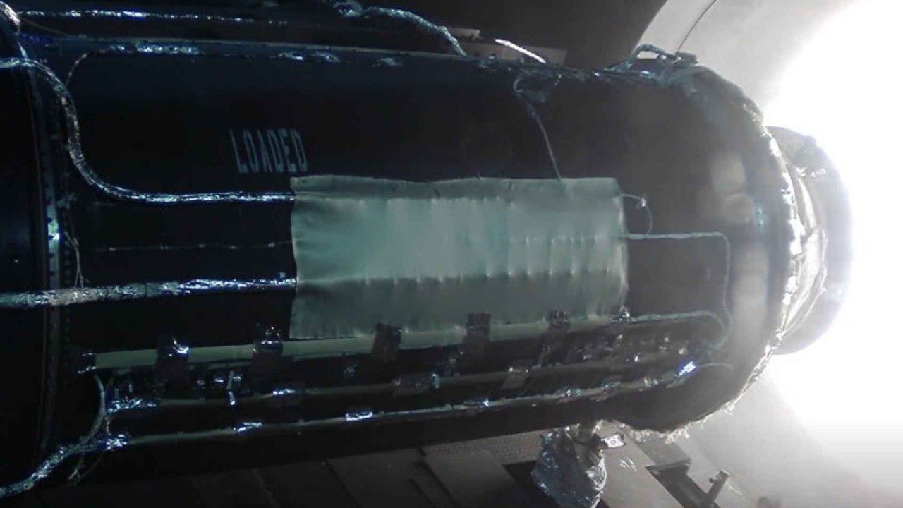 NGI's second stage motor undergoes testing.